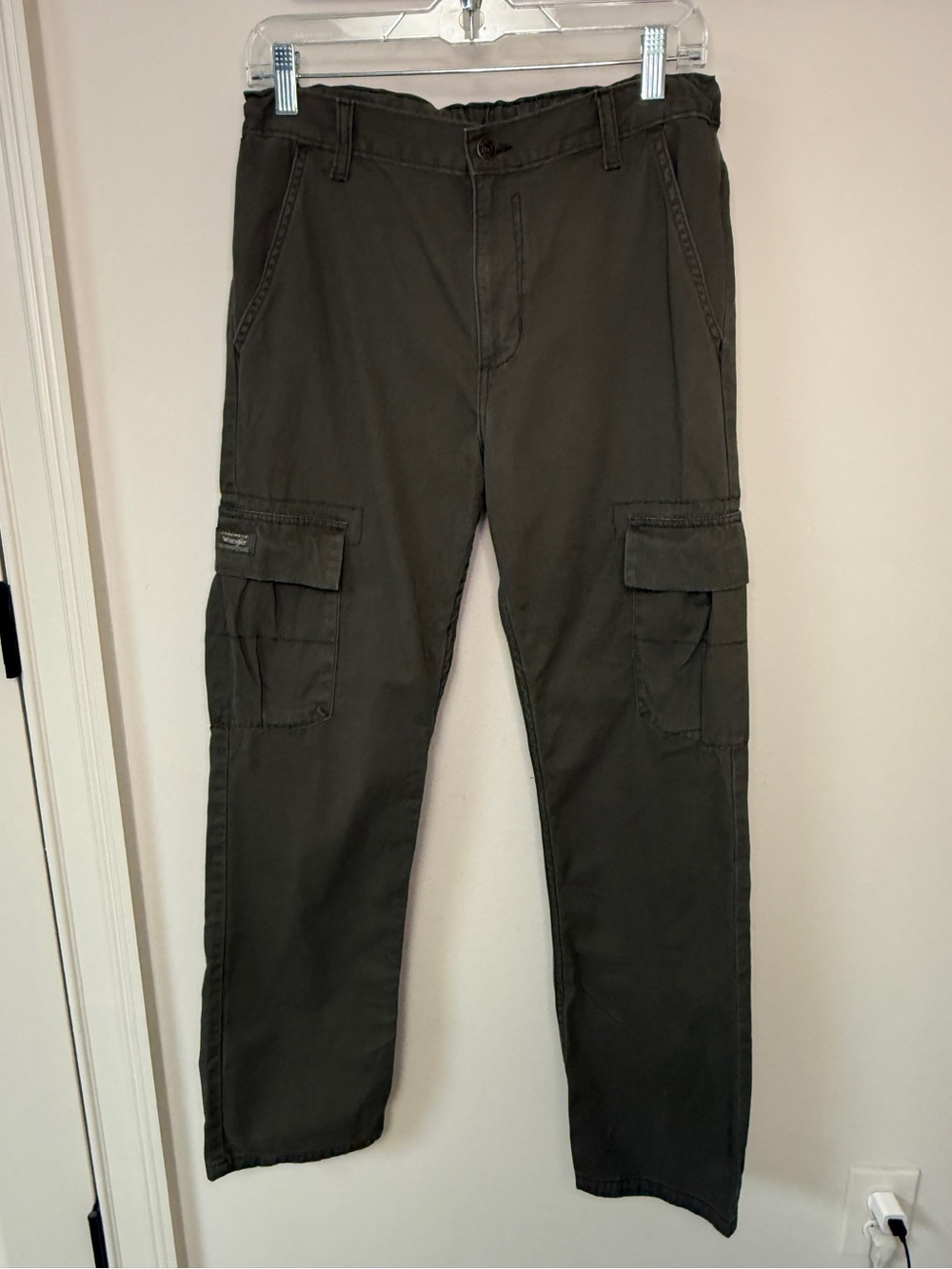Wrangler: Boys Wrangler Authentics Classic Cargo Pant, Olive Green, Size 18